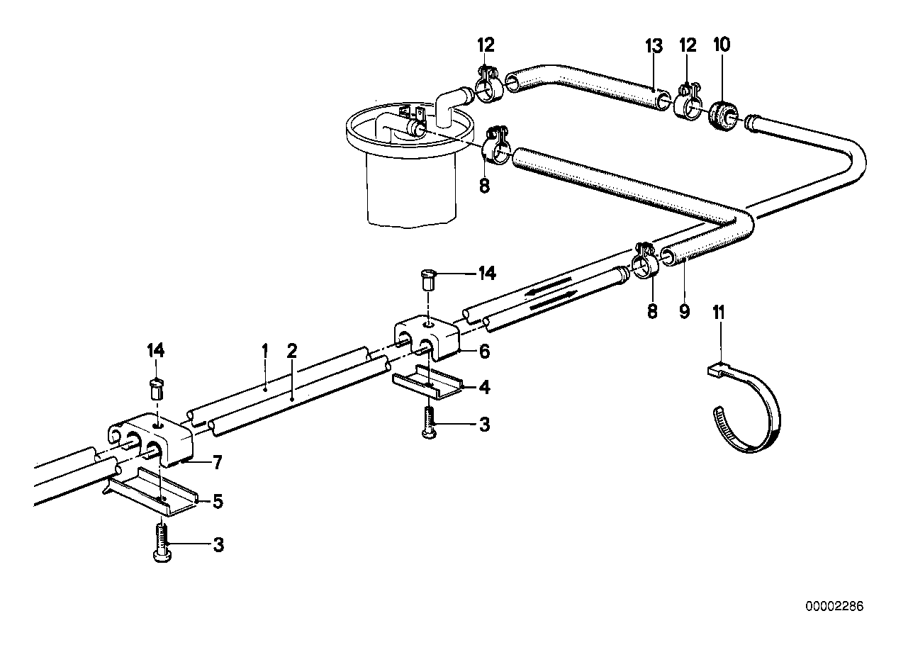 Circuito de combustível/tubos