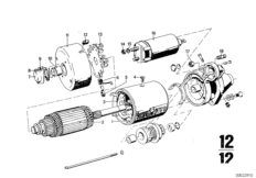 Motor de arranque - peças individuais