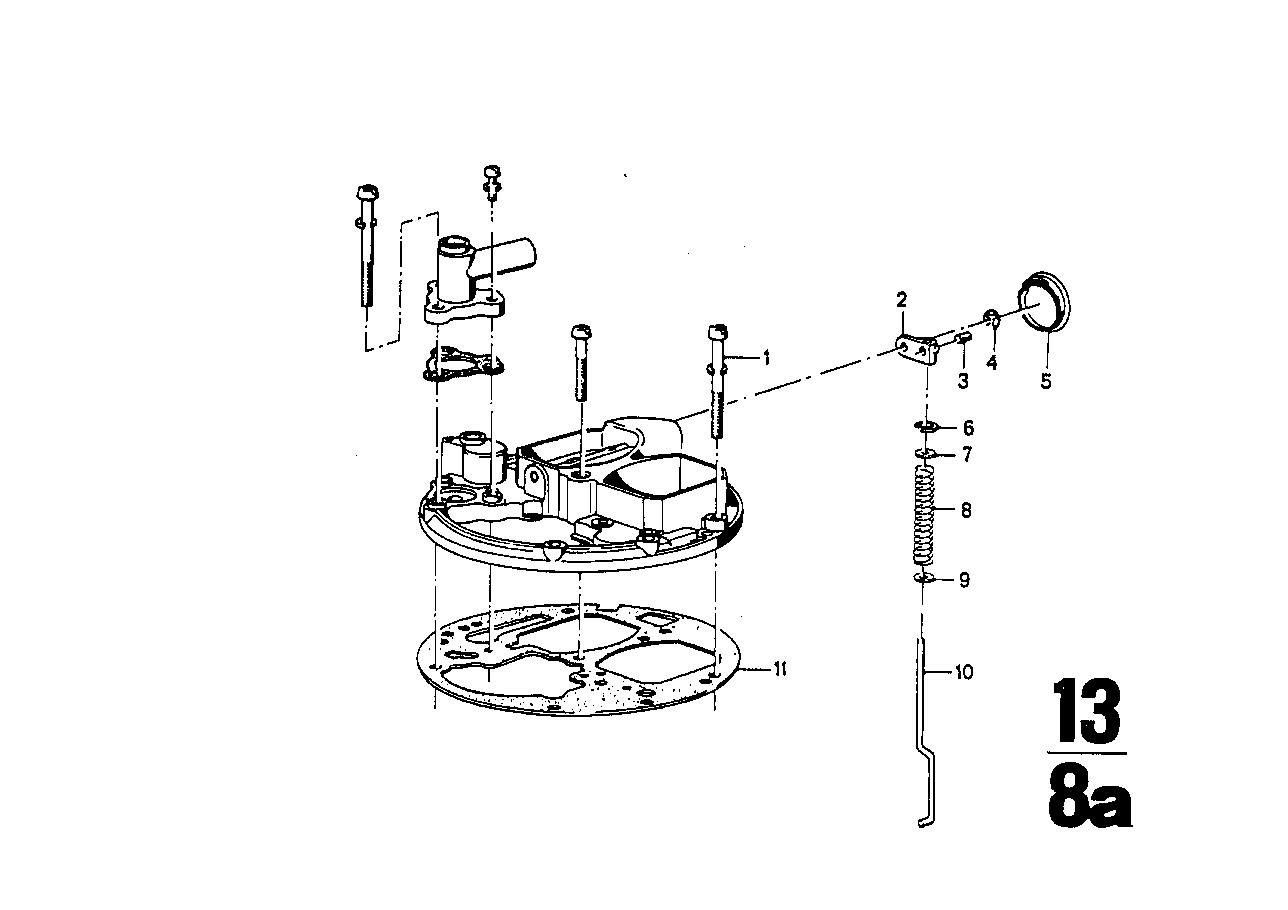 Carburateur deksel/zuiger/vlotter