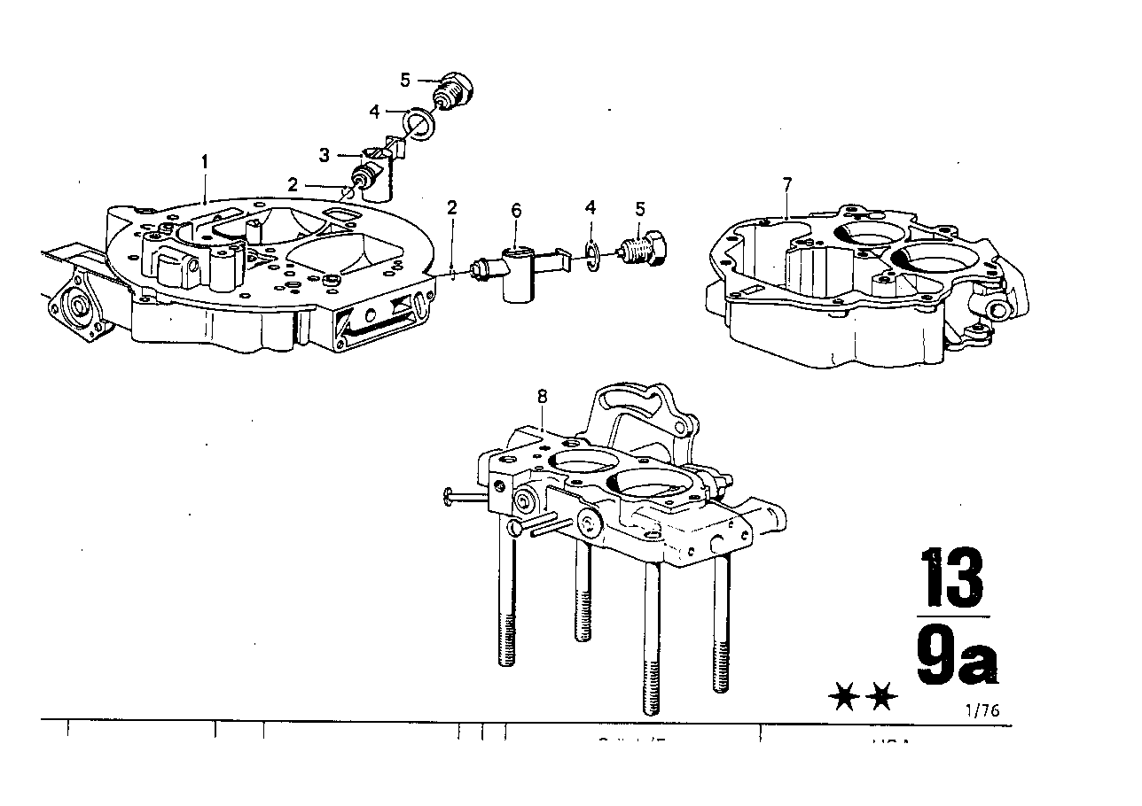 Coperchio carburat./pistone/galleggiante