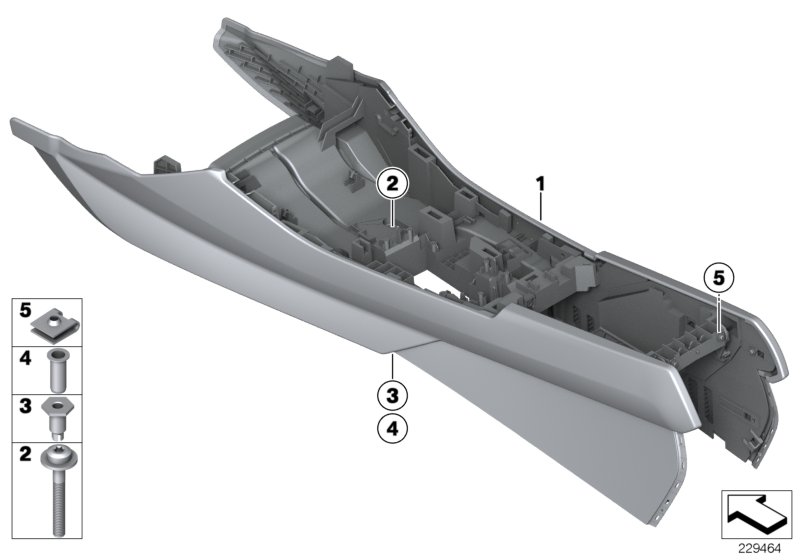 Carrier, centre console