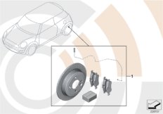 Service kit, brake discs / Value Line