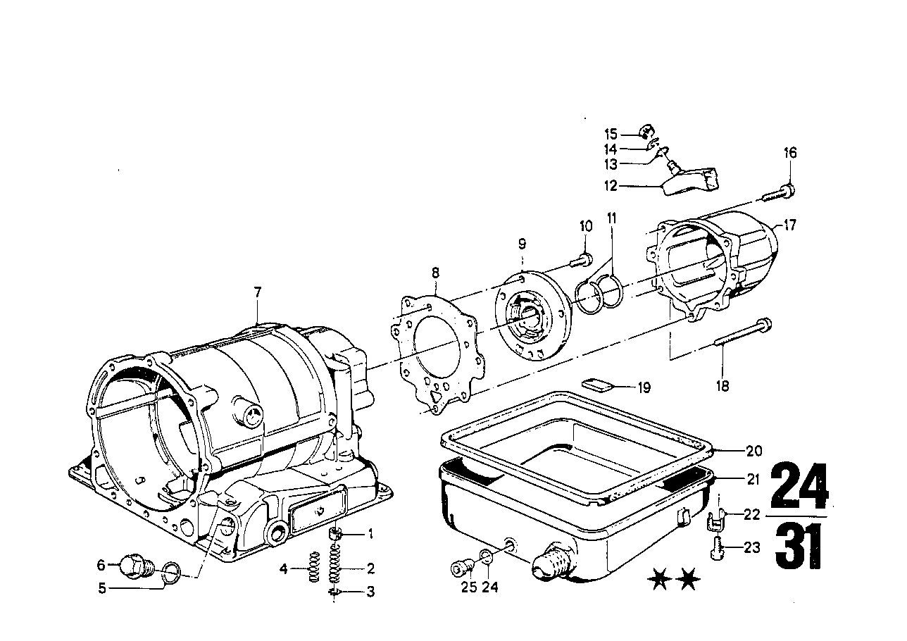 ZF 3HP22 Детали картера/масляный картер