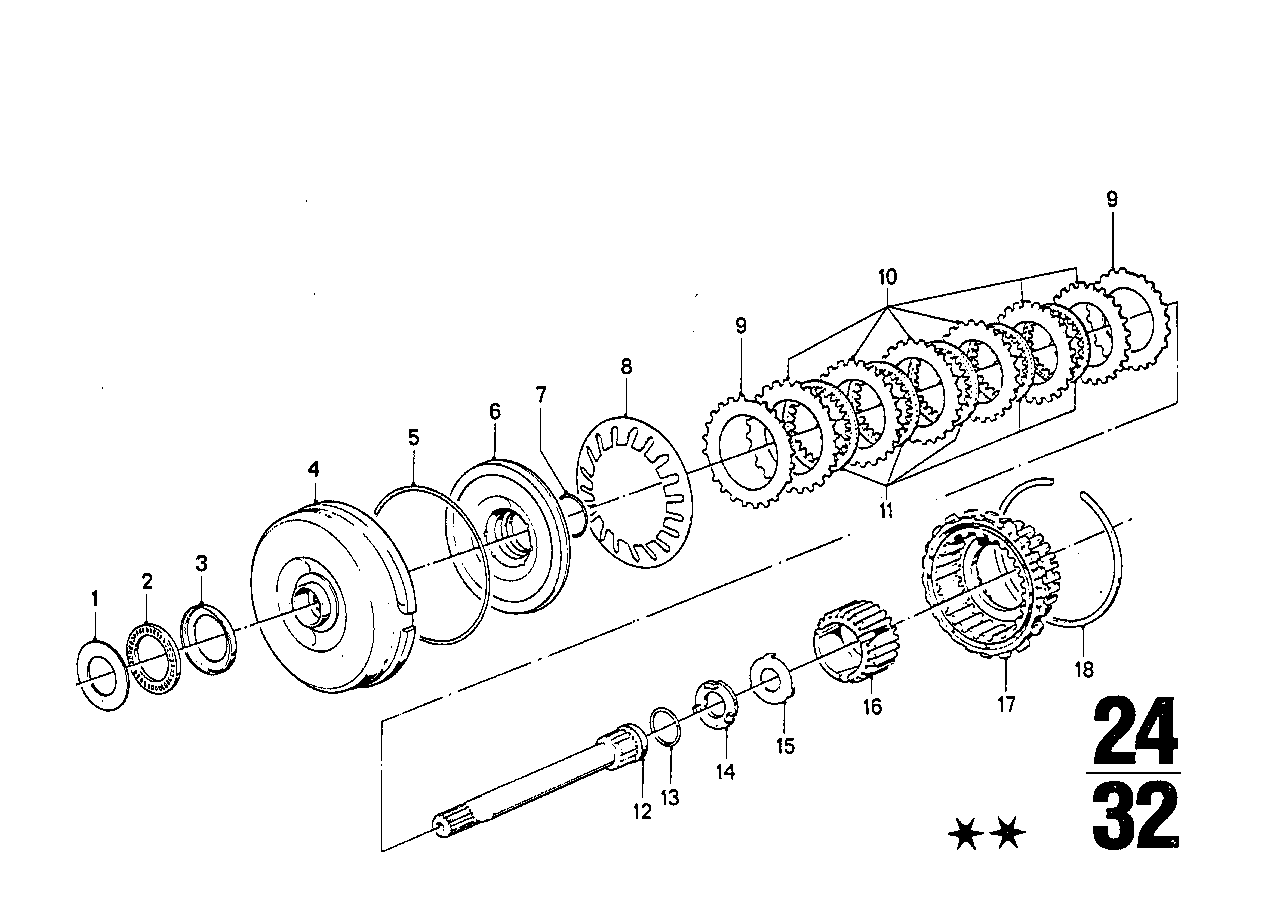 ZF 3hp22 drivkoppling A