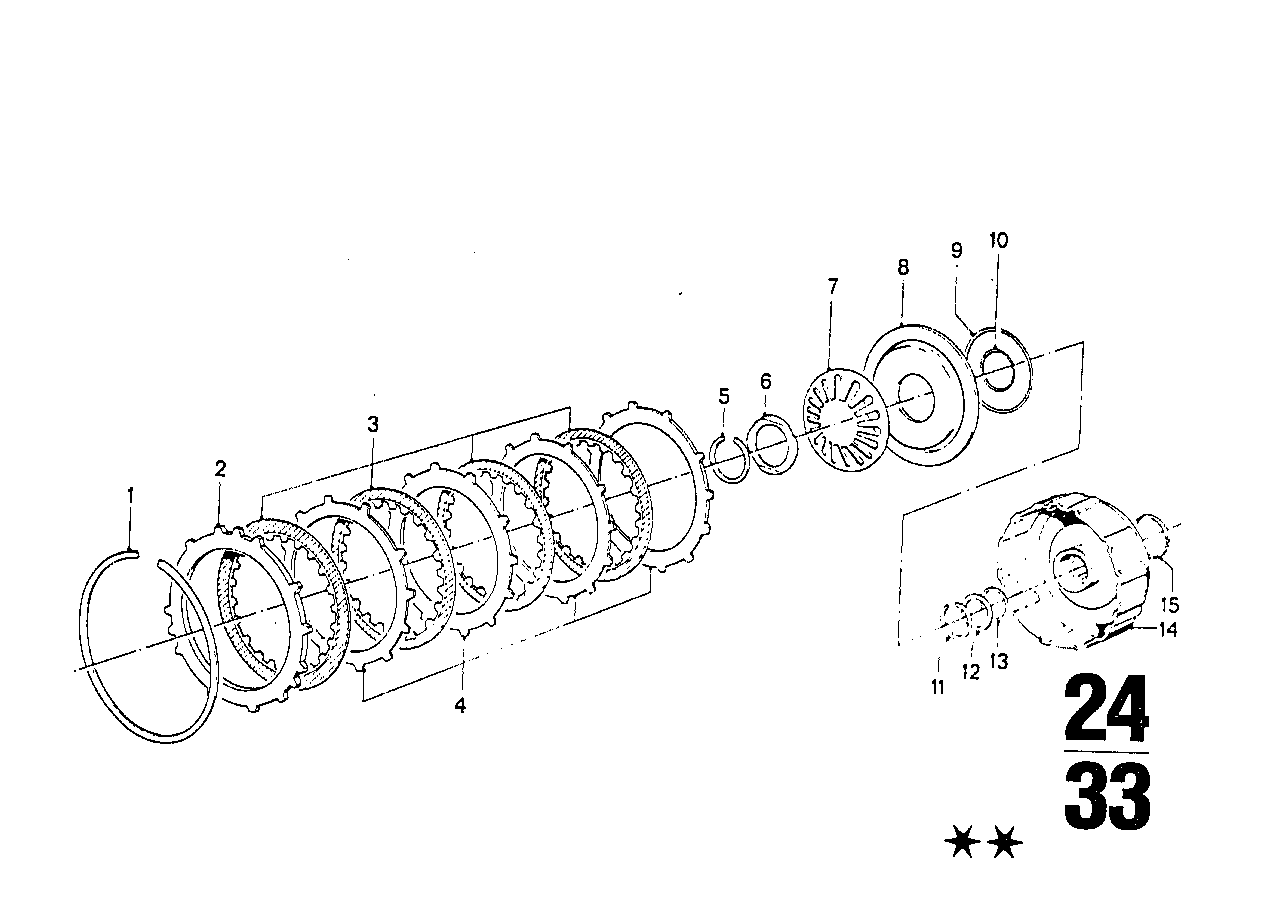 ZF 3HP22 驱动机构离合器 B