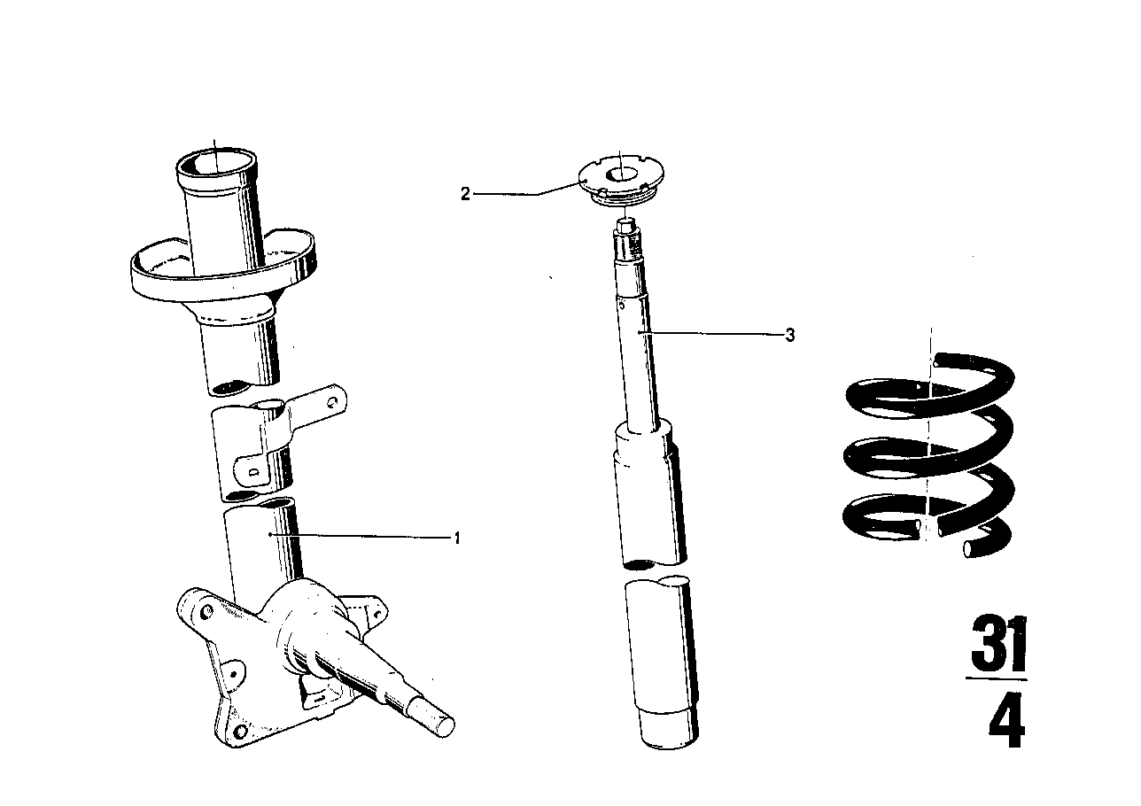 Federbein vorn/Stossdämpfer