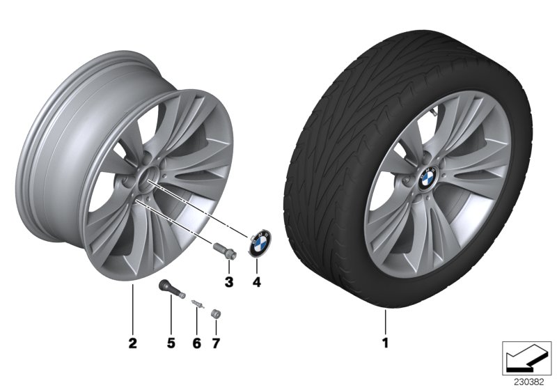 BMW LM velg dubbelspaak 309