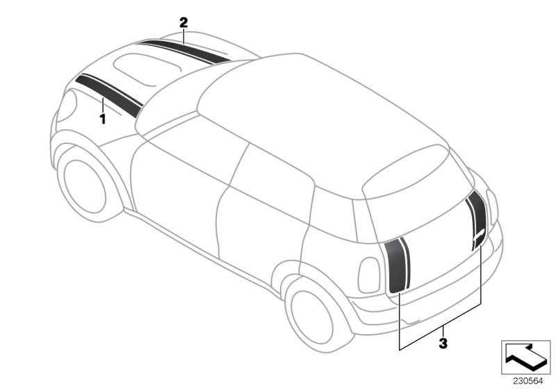 Pin-stripe decal kit