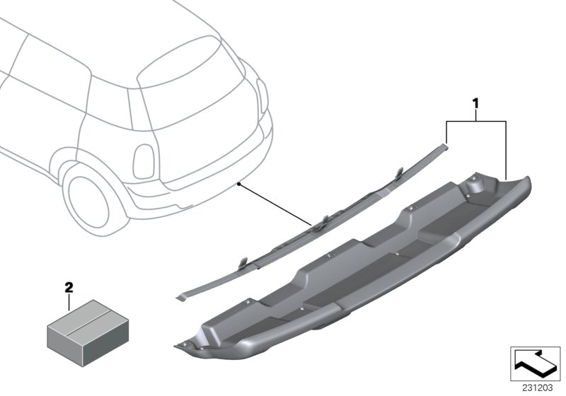 Achterbeplating bodembeschermplaat - R60