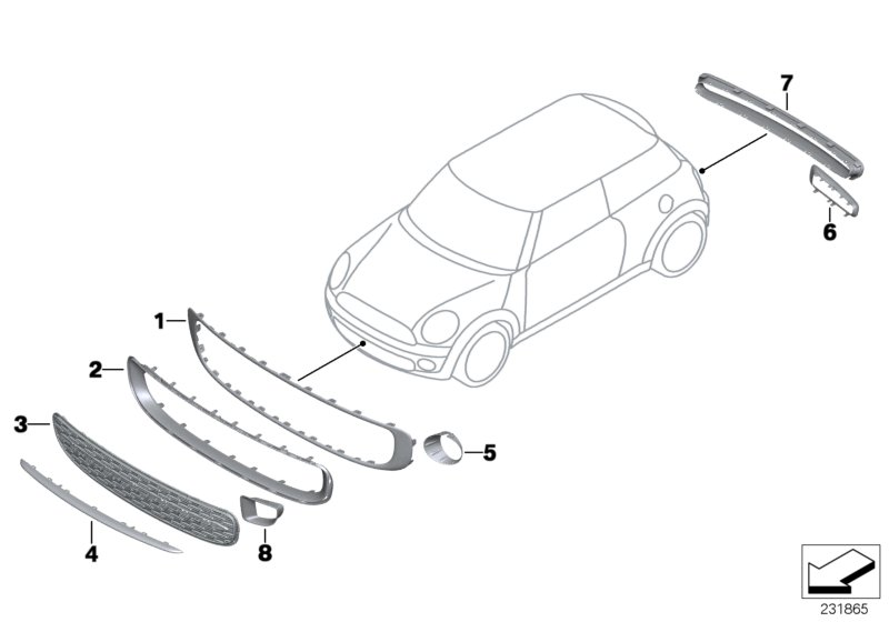 Montagem posterior chrome-line Exterieur