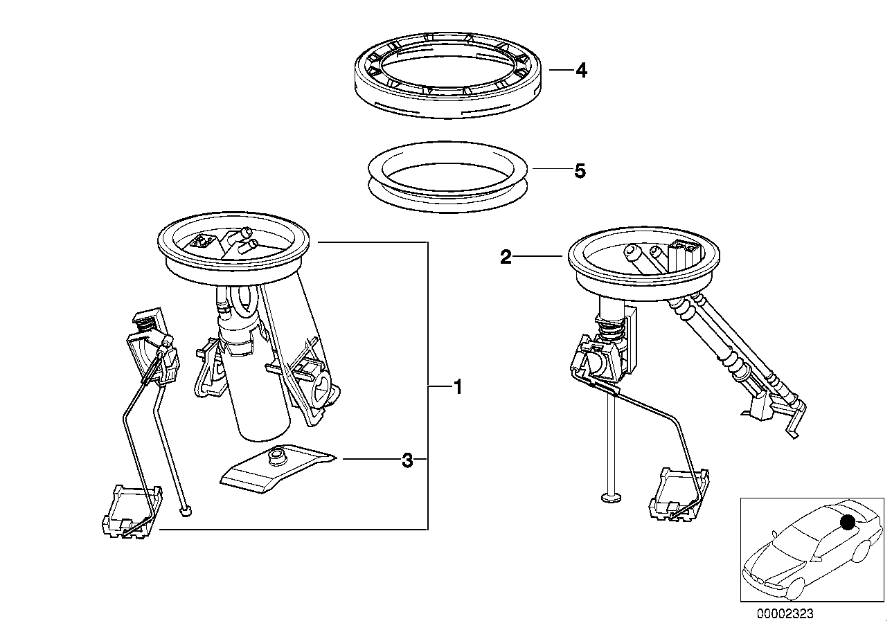 Fuel pump and fuel level sensor