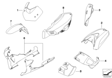 Peças de fibra de carbono, motor