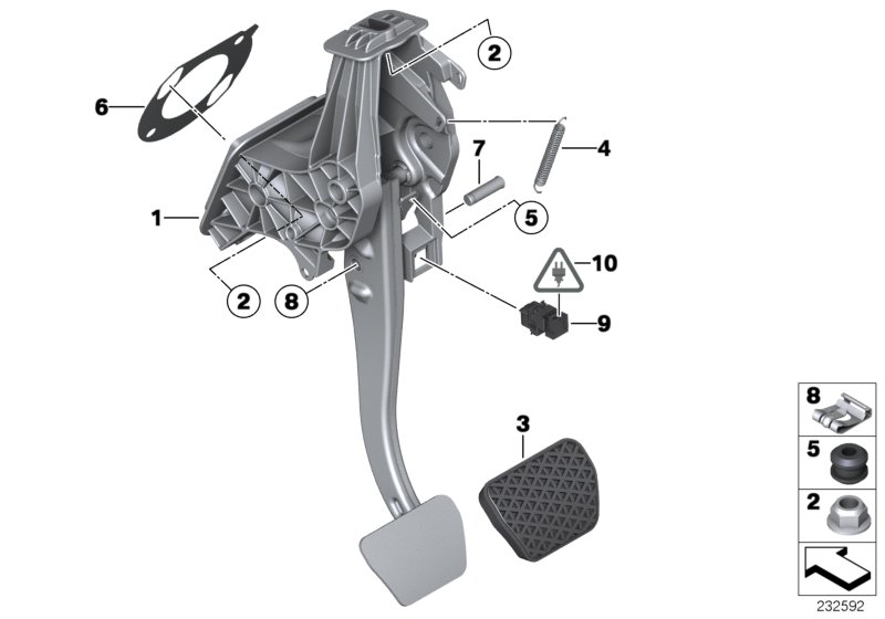 Pedal assembly, automatic transmission