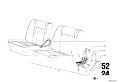 Reclining seat fitting