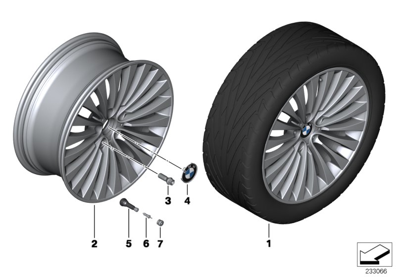 BMW LA wheel, multi spoke 410