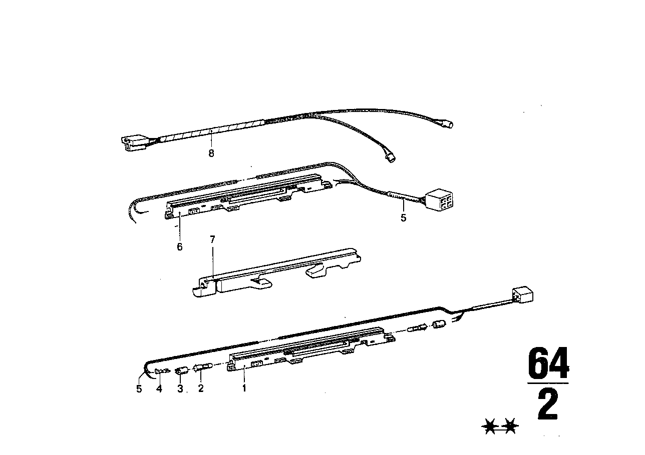 Heizung-Schalterleiste/Kabelsatz