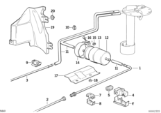 Alimentazione carburante/filtro singolo