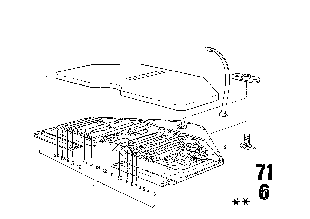 Bordwerkzeug/Wagenheber