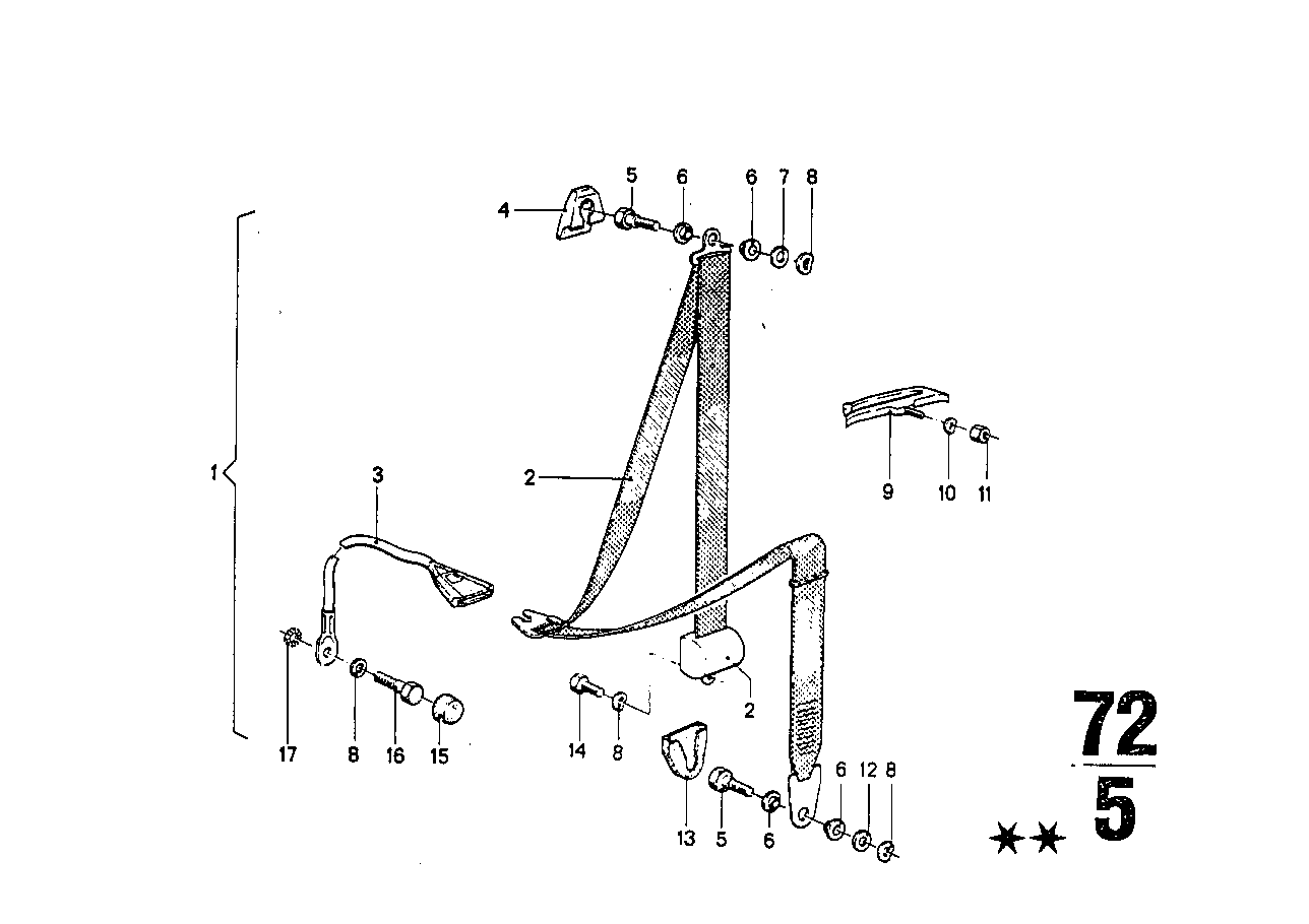 Cinto de segurança dianteiro