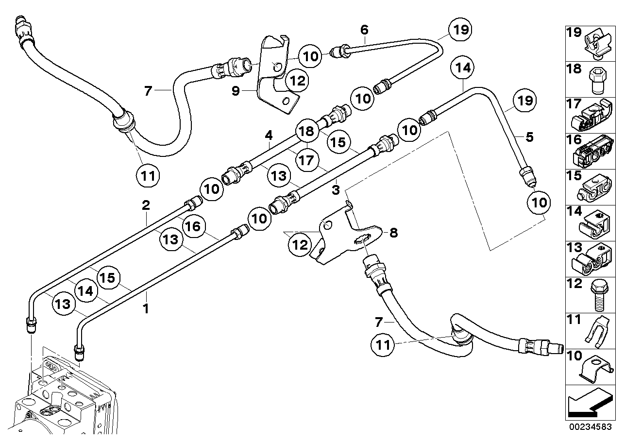 制动管路 后部