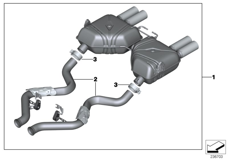 M Performance uitlaatdempersysteem