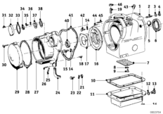 Engine housing mounting parts