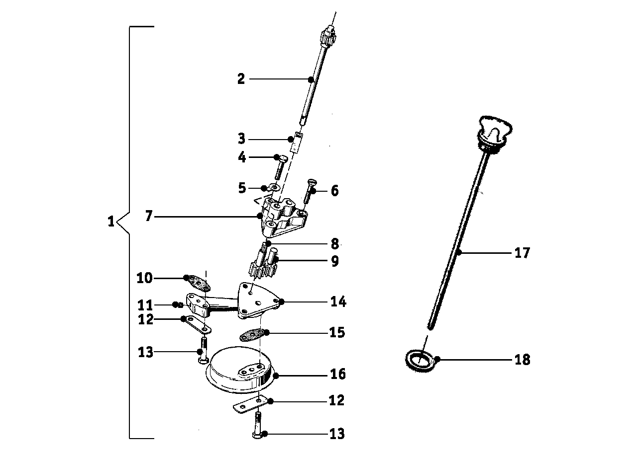 Single parts for oil pump