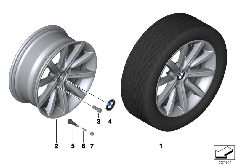 BMW LA wheel, star spoke 365 - 18''