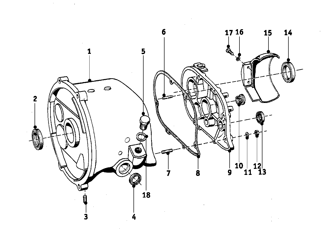 Getriebegehäuse/Anbauteile/Dichtungen