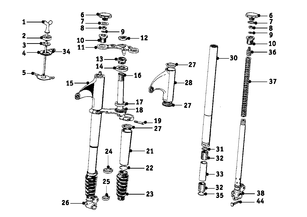 Horquilla telescopica