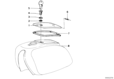 Fuel tank-tool container