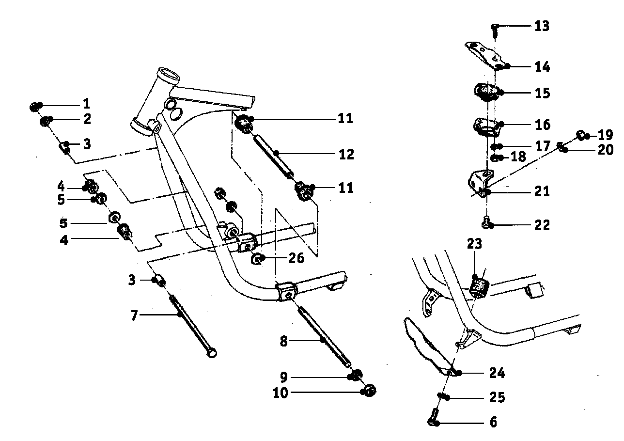 Motorophanging