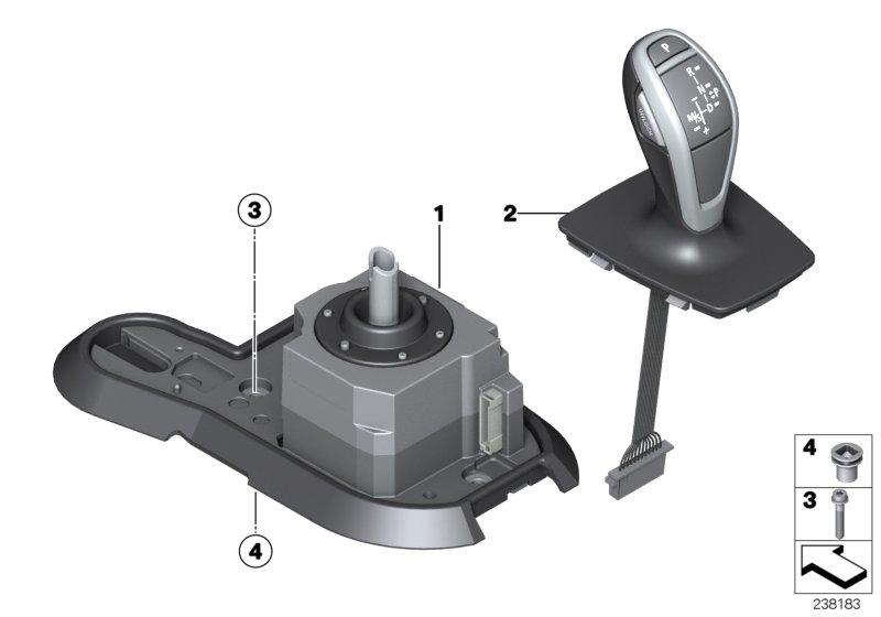 Gearshift, automatic transmission 8HP