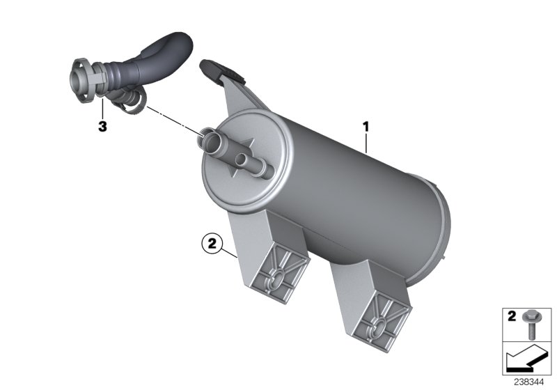 Activated Charcoal Filter/mounting parts