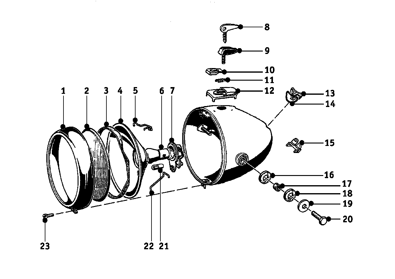 Straalkastare installation parts