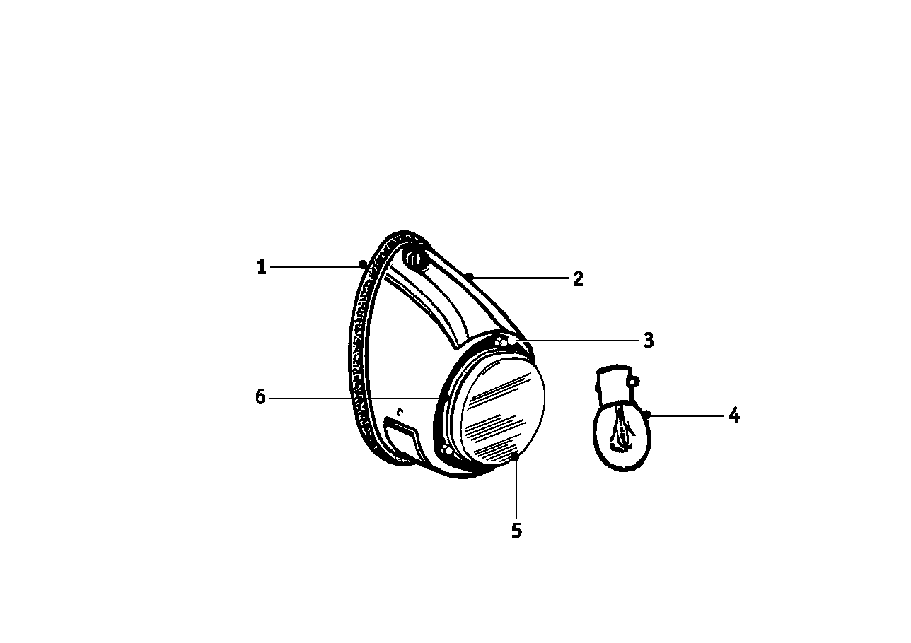 Heckleuchte Einzelteile