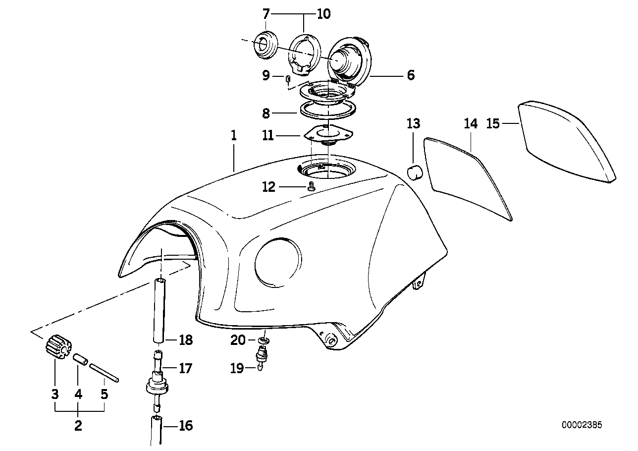 Fuel tank-filler cap