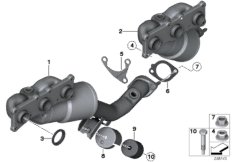 Exhaust manifold with catalyst