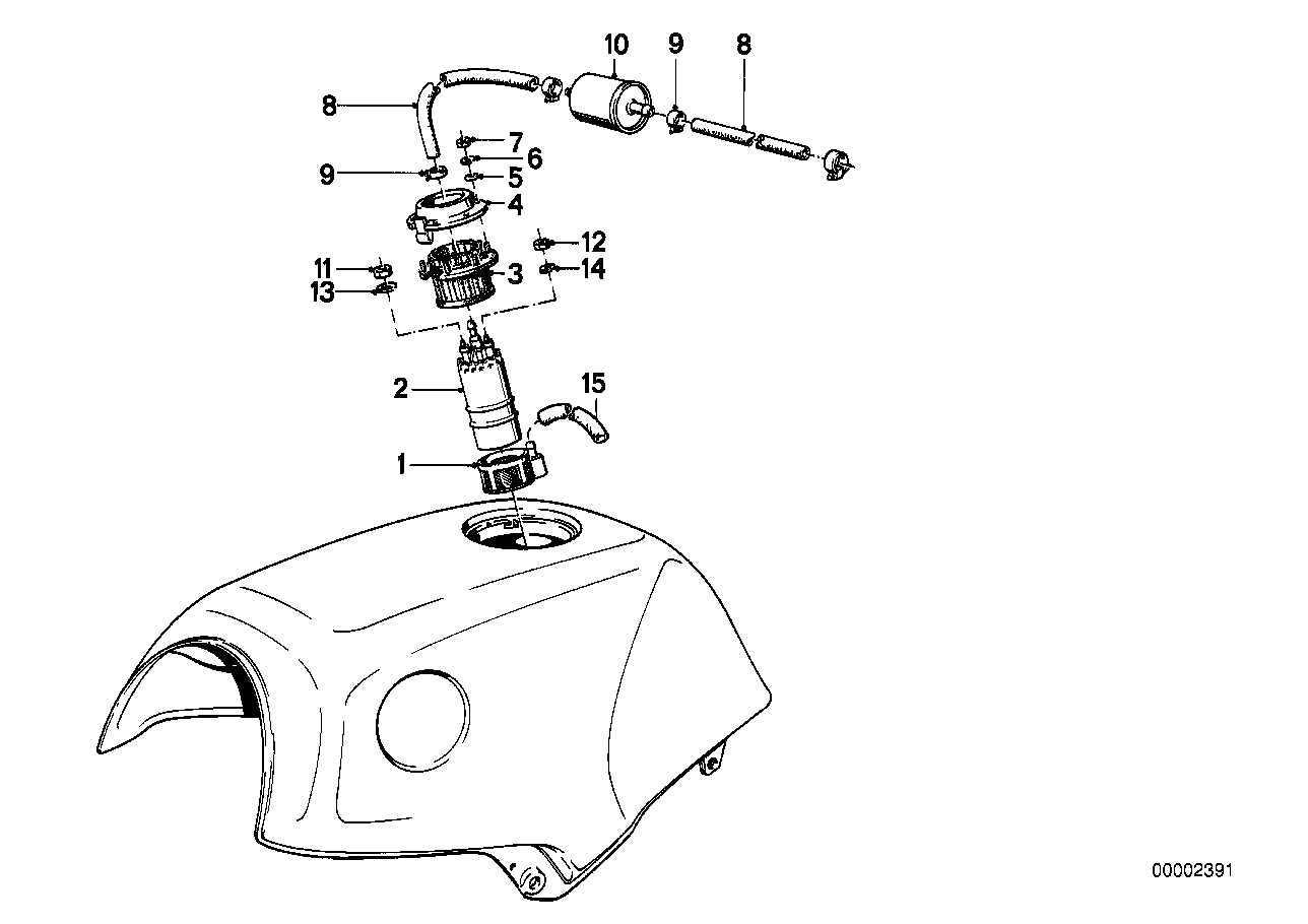 Pompe de carburant/filtre a carburant