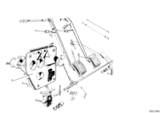 Pedals supporting bracket/brake pedal