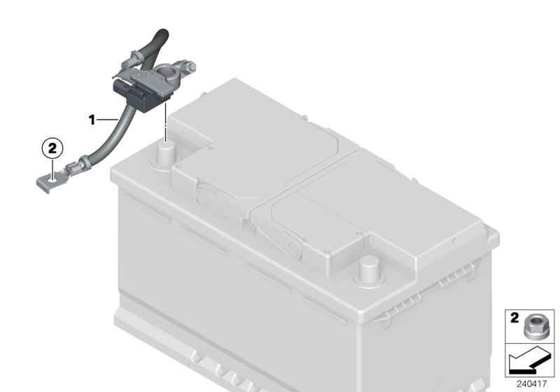 Battery lead, negative, IBS