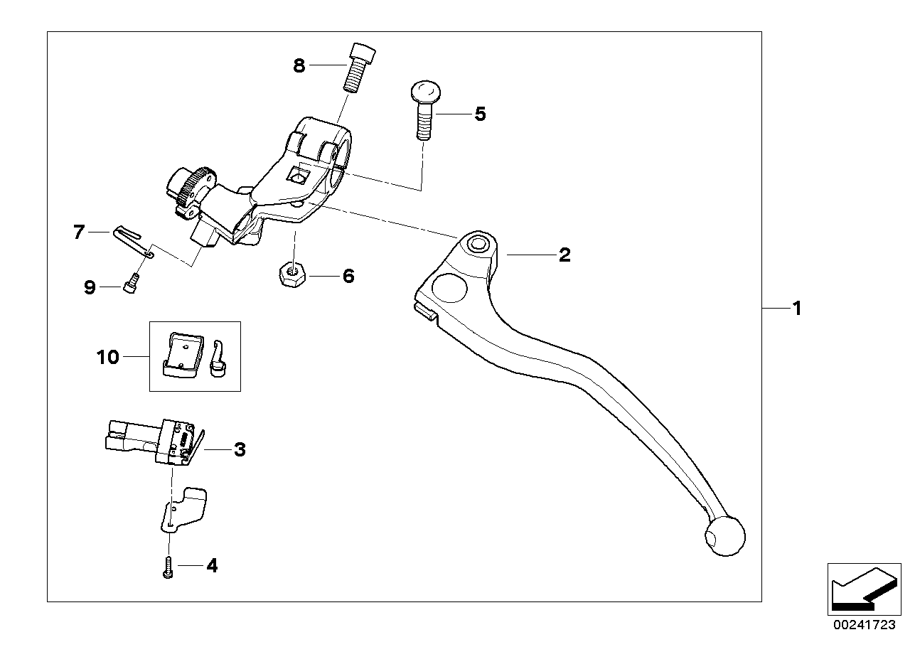 Conjunto de la palanca de embrague