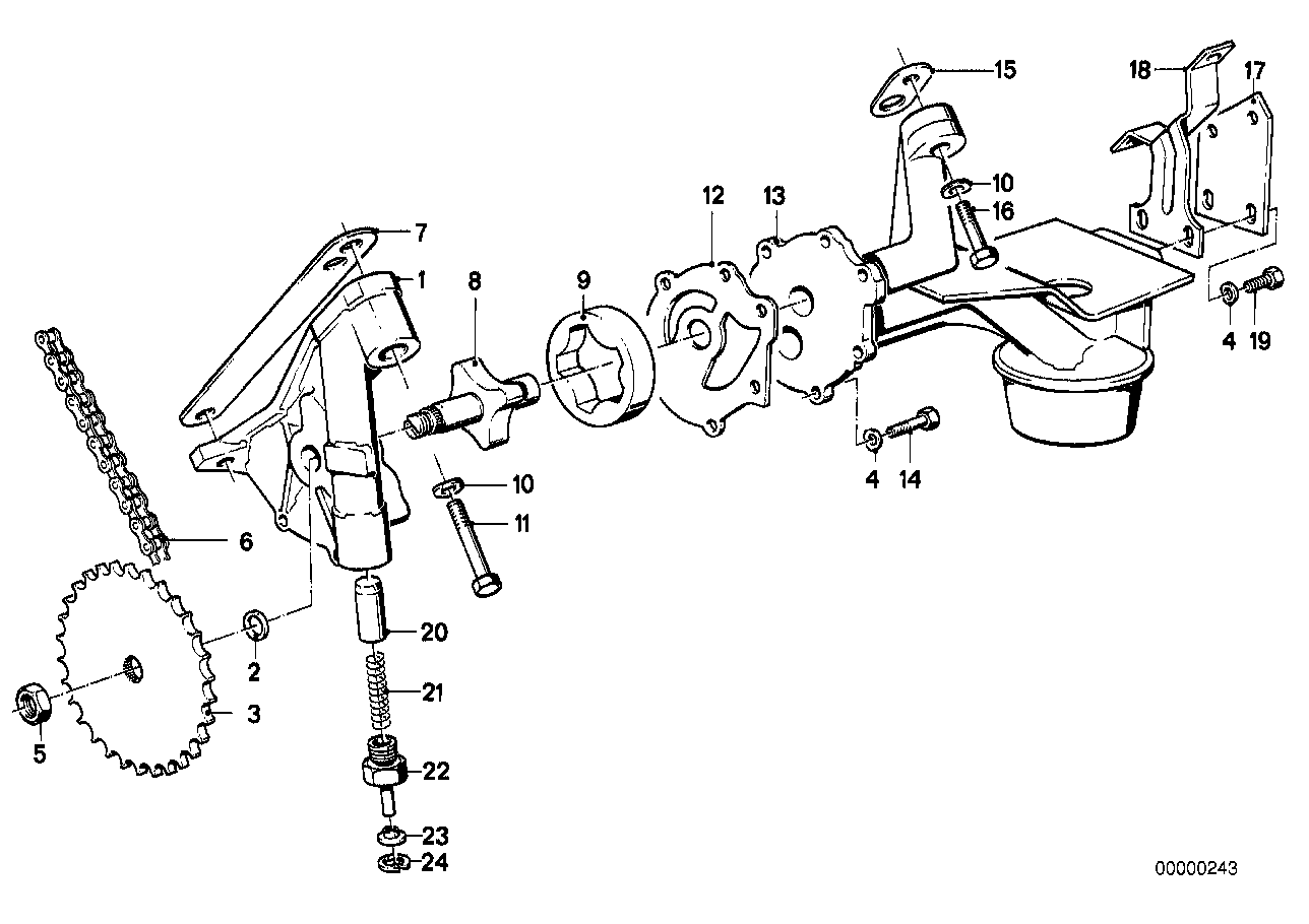 Lubrication system/Oil pump with drive