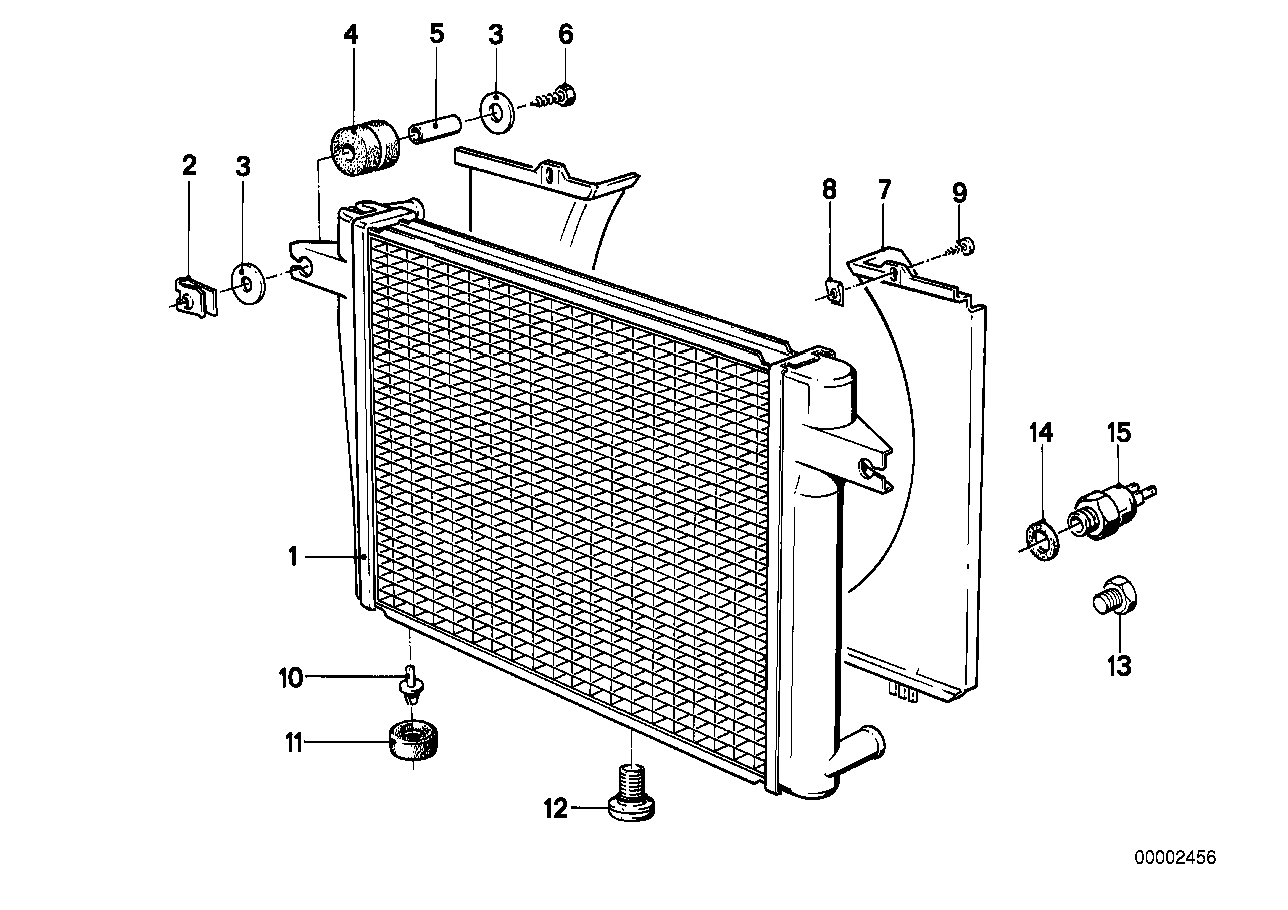 Wasserkühler/Zarge