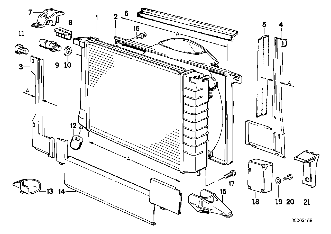 Radiator/frame