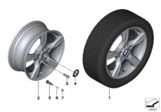 BMW 轻质铝合金轮辋 星式轮辐 371