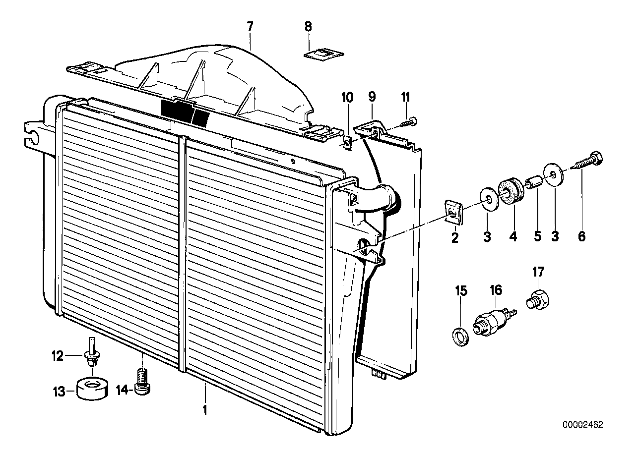 Wasserkühler/Zarge