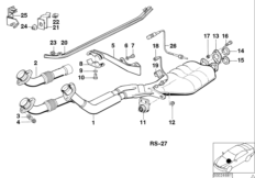 Exhaust system with catalytic converter