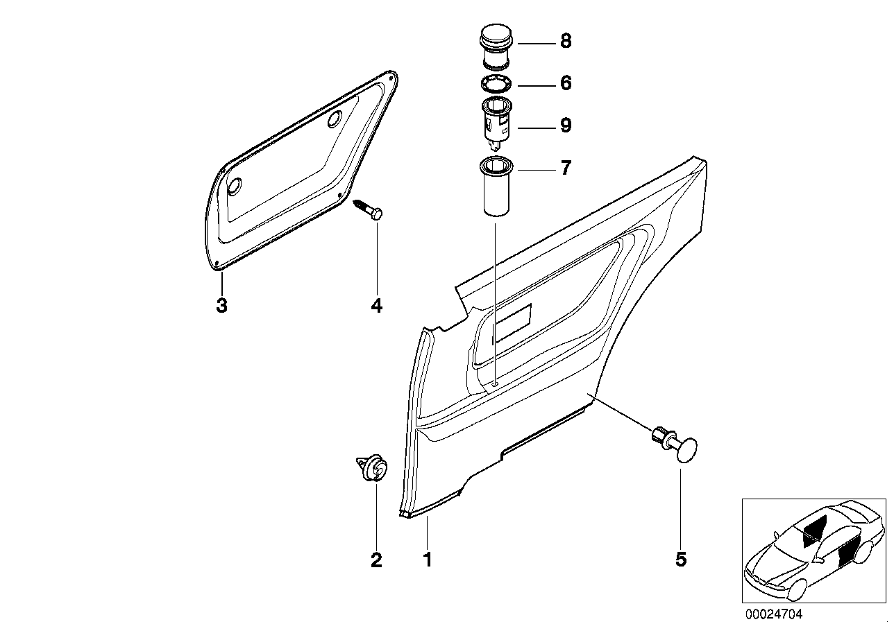 Zijbekleding achter