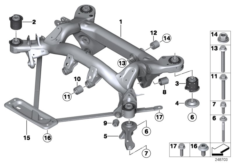 Rear axle carrier